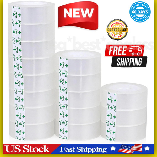 Clear transparent tape rolls - tape,